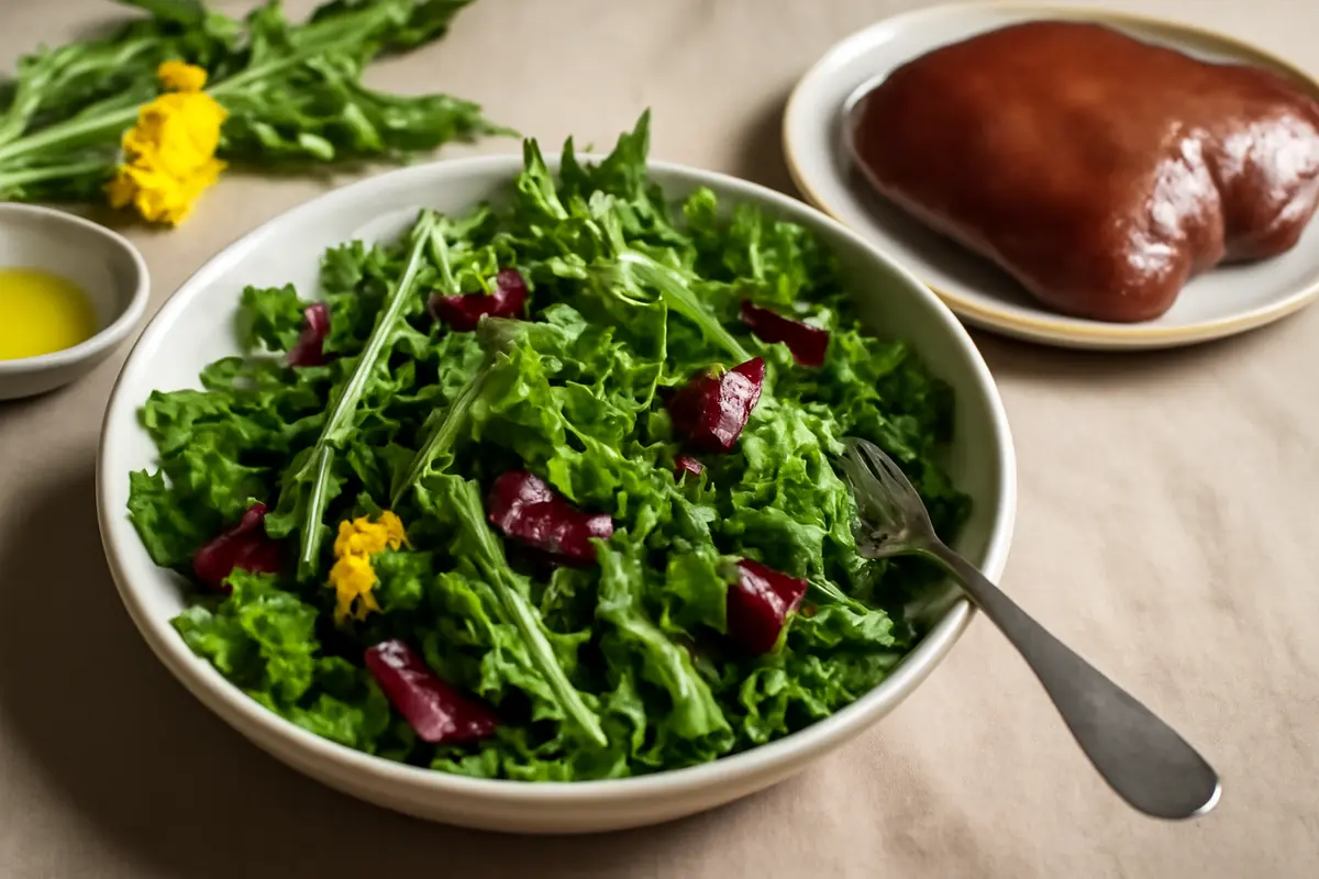 Insalata di erbe amare primaverili: il dettaglio che stimola il fegato senza appesantire