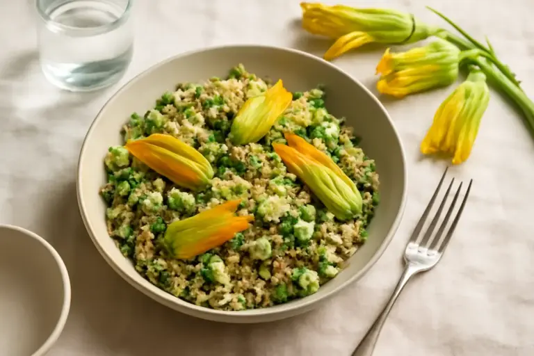 Insalata di quinoa e fiori di zucca: perché questa combinazione favorisce la digestione e riduce il gonfiore